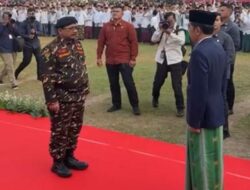 Berseragam Banser di Apel Hari Santri, Menag Yaqut Bikin Kaget Jokowi