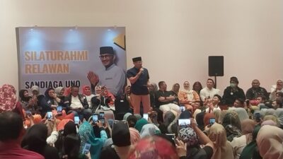 Sandiaga Minta Restu Relawan Jabat Ketua Dewan Pakar TPN Ganjar-Mahfud