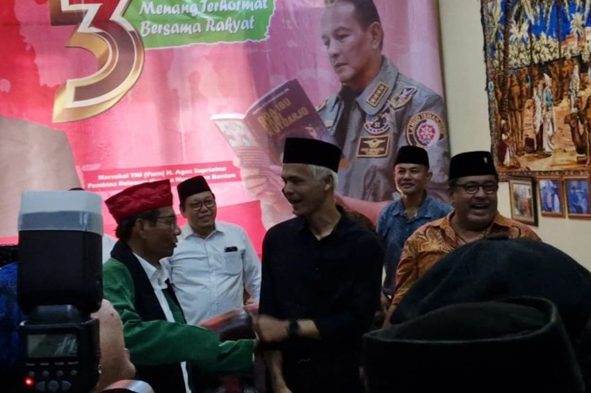 Mahfud MD Kaget Ganjar KW Hadir di Rumah Pemenangan GAMA di Lebak Banten