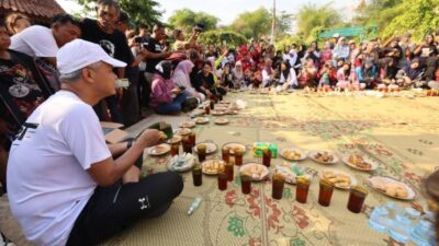 Setelah Lari Pagi, Ganjar Sarapan Bareng Warga Klaten