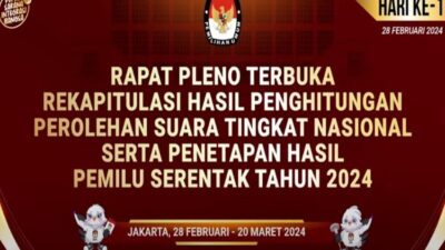 Komisioner KPU Diperiksa DKPP, Rekapitulasi Suara Nasional Tertunda