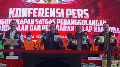 Polri Sita 2,8 Ton Sabu dan 1,6 Ton Ganja Periode September 2023- Maret 2024