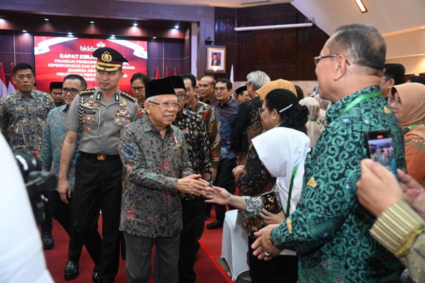 Hadiri Rakernas BKKBN, Wapres Ingatkan Kawal Peningkatan Kualitas SDM