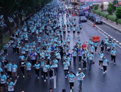 Ratusan Ribuan Peserta Bergembira di Pekanbaru saat Riau Bhayangkara Run 2024