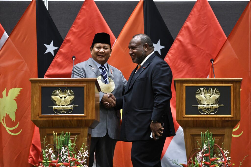 Prabowo Subianto dan PM Papua New Guinea Duduk Bersama, Bahas Kerja Sama Bilateral