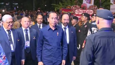 Ketika Kader Nasdem Teriak Nama Anies saat Jokowi Tiba di Kongres Nasdem