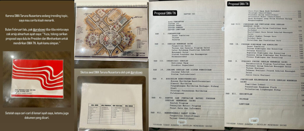 Dr. Boyke Setiawan’s Son Exposes Prabowo Subianto’s 1988 Proposal to Establish SMA Taruna Nusantara