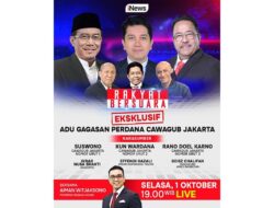 Jangan Lewatkan Rakyat Bersuara Besok Malam Adu Gagasan Perdana Cawagub Jakarta Bersama Aiman Witjaksono, Live Eksklusif Hanya di iNews