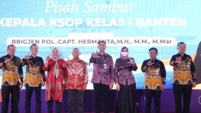 Pisah Sambut di Kemenhub, Kepala KSOP Banten Brigjen Hermanta Serahkan Jabatan pada Mukhlish Tohepaly