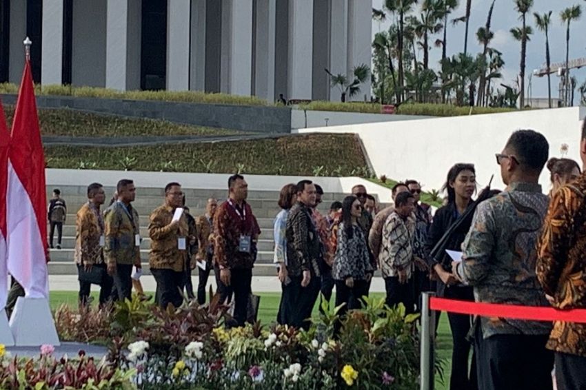 Angela Tanoesoedibjo Hadiri Peresmian Istana Negara di IKN oleh Presiden Jokowi