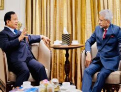 “Momen Prabowo Terima Kunjungan Kehormatan Menlu India”