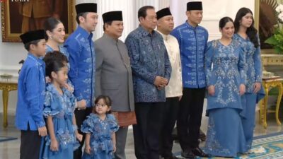 Open House Idulfitri Prabowo: SBY, Ibas, AHY di Istana