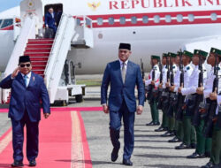 Prabowo Tiba di Brunei Dalam Kehormatan Pasukan Jajar