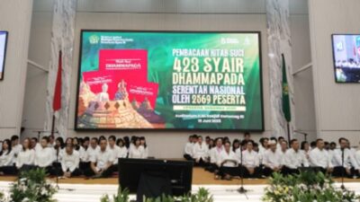 Syair Kitab Suci Dhammapada: 2.569 Umat Buddha di 34 Provinsi