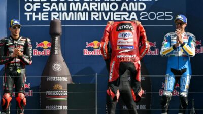 Marc Marquez Tiru Selebrasi Messi di Podium Misano: Kombinasi Kemenangan