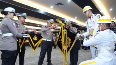 Peringatan Hari Lalu Lintas Bhayangkara ke-70: Upacara Pencucian Pemuliaan Pataka
